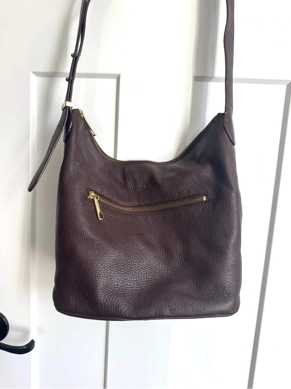 Talbots Brown Leather Hobo Bag